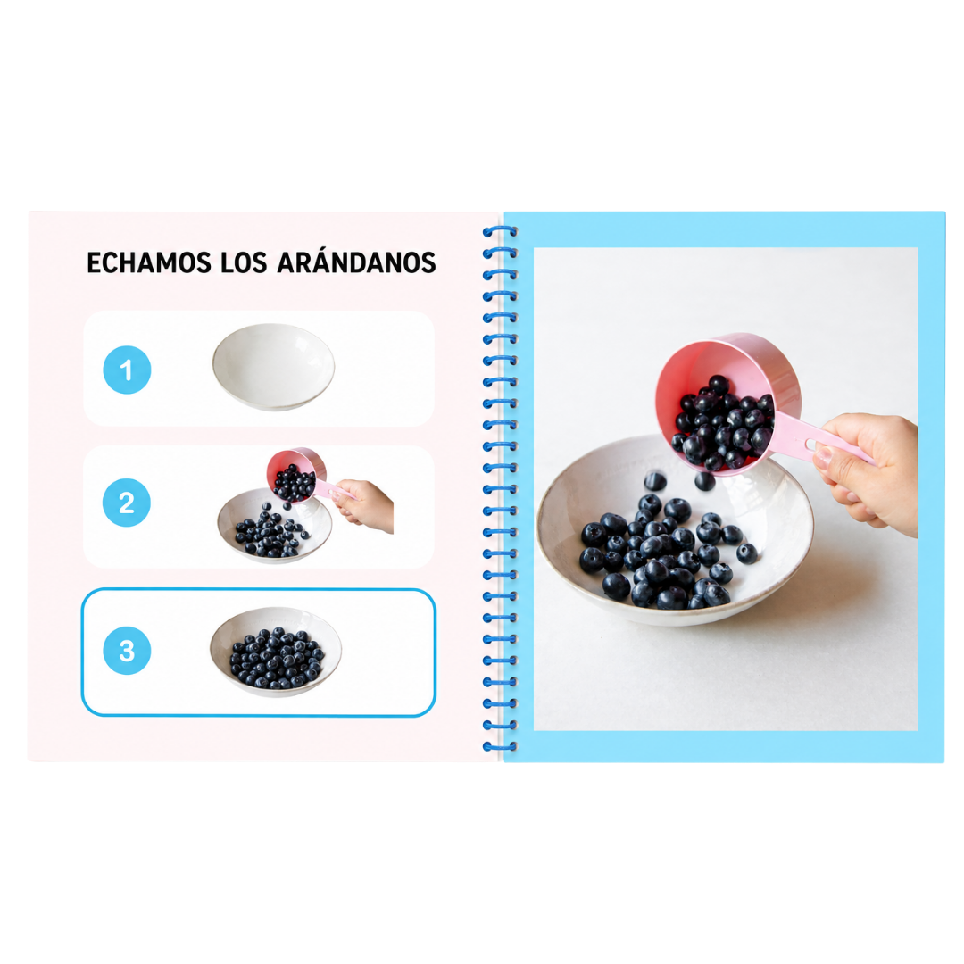 Recetario Yogur con chía y arándanos — make & mess