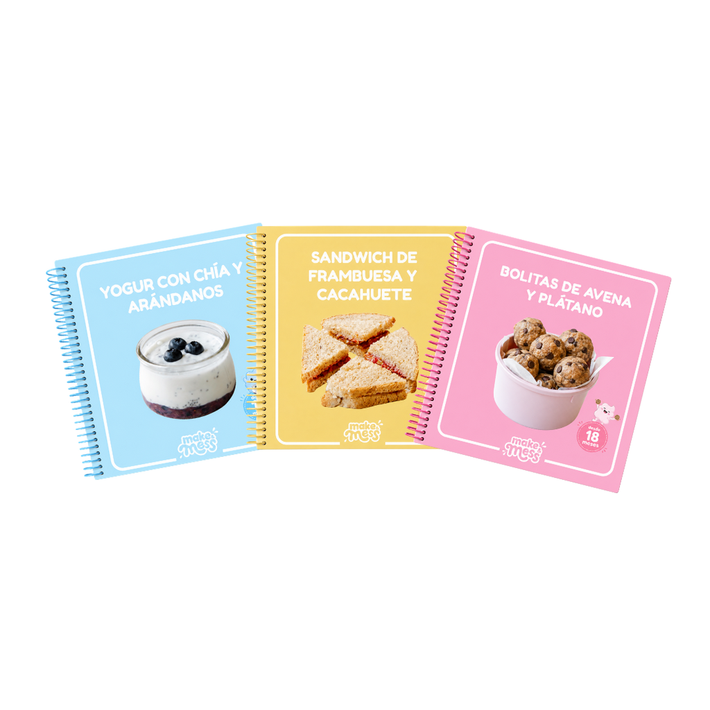 Los 3 recetarios make & mess: yogur, sándwich y bolitas