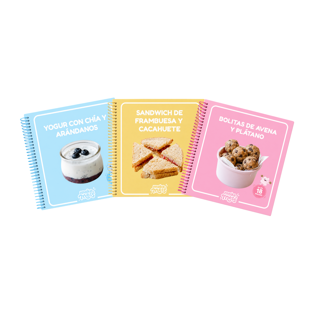 Los 3 recetarios make & mess: yogur, sándwich y bolitas