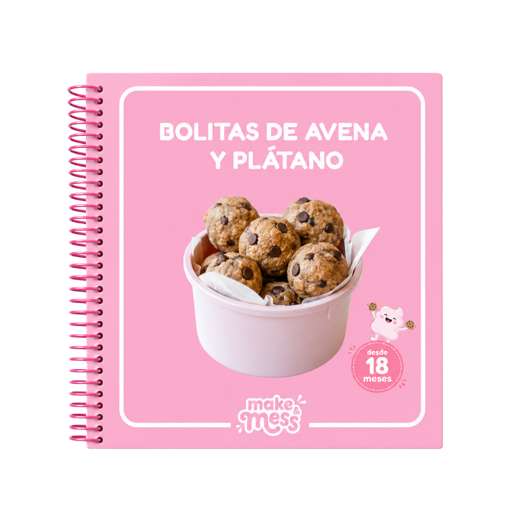 Portada del recetario Bolitas de avena y plátano de make & mess