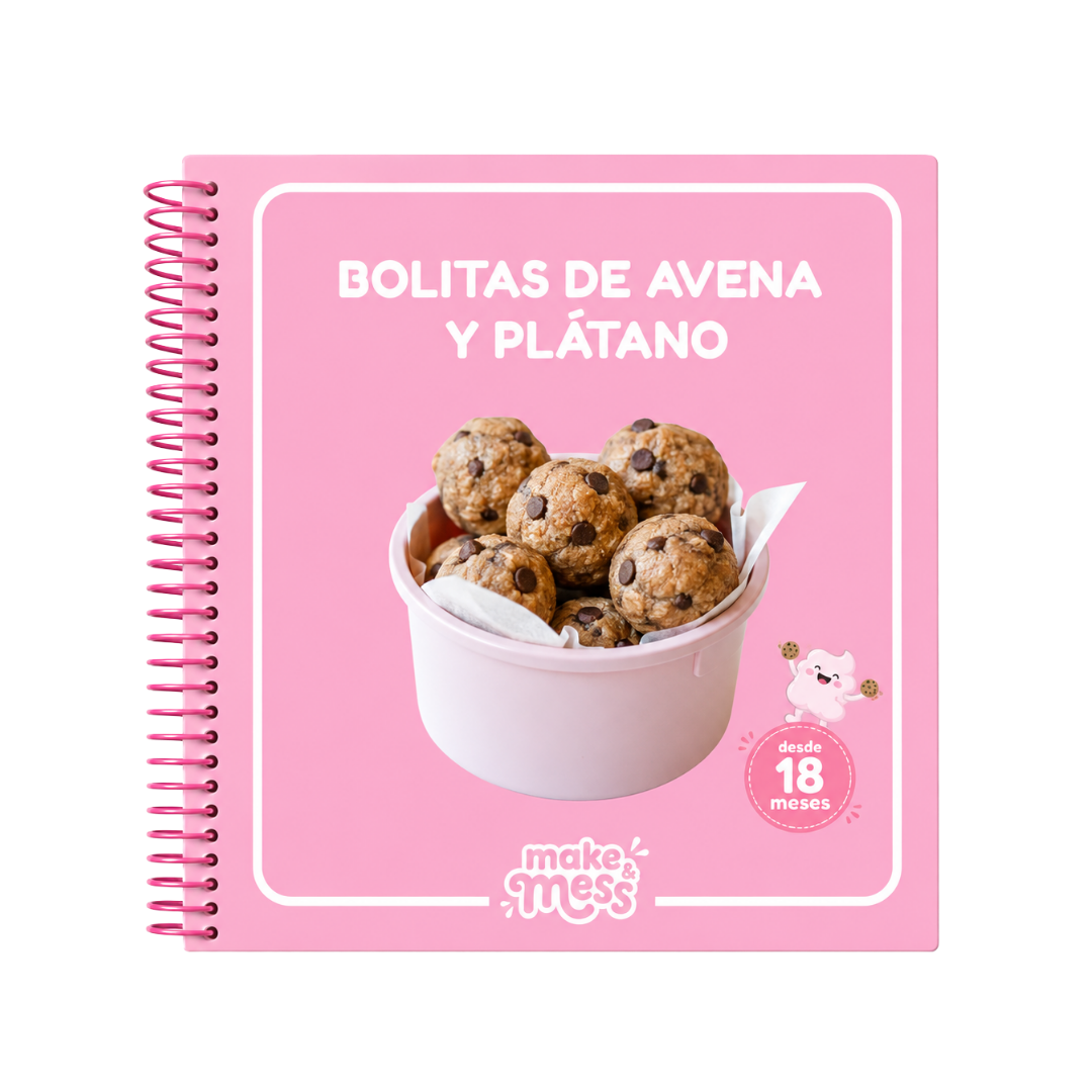 Portada del recetario Bolitas de avena y plátano de make & mess