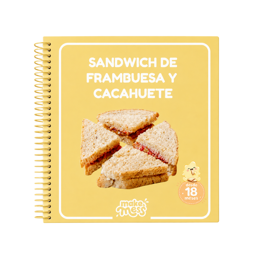 Recetario Sándwich de frambuesa y cacahuete — make & mess