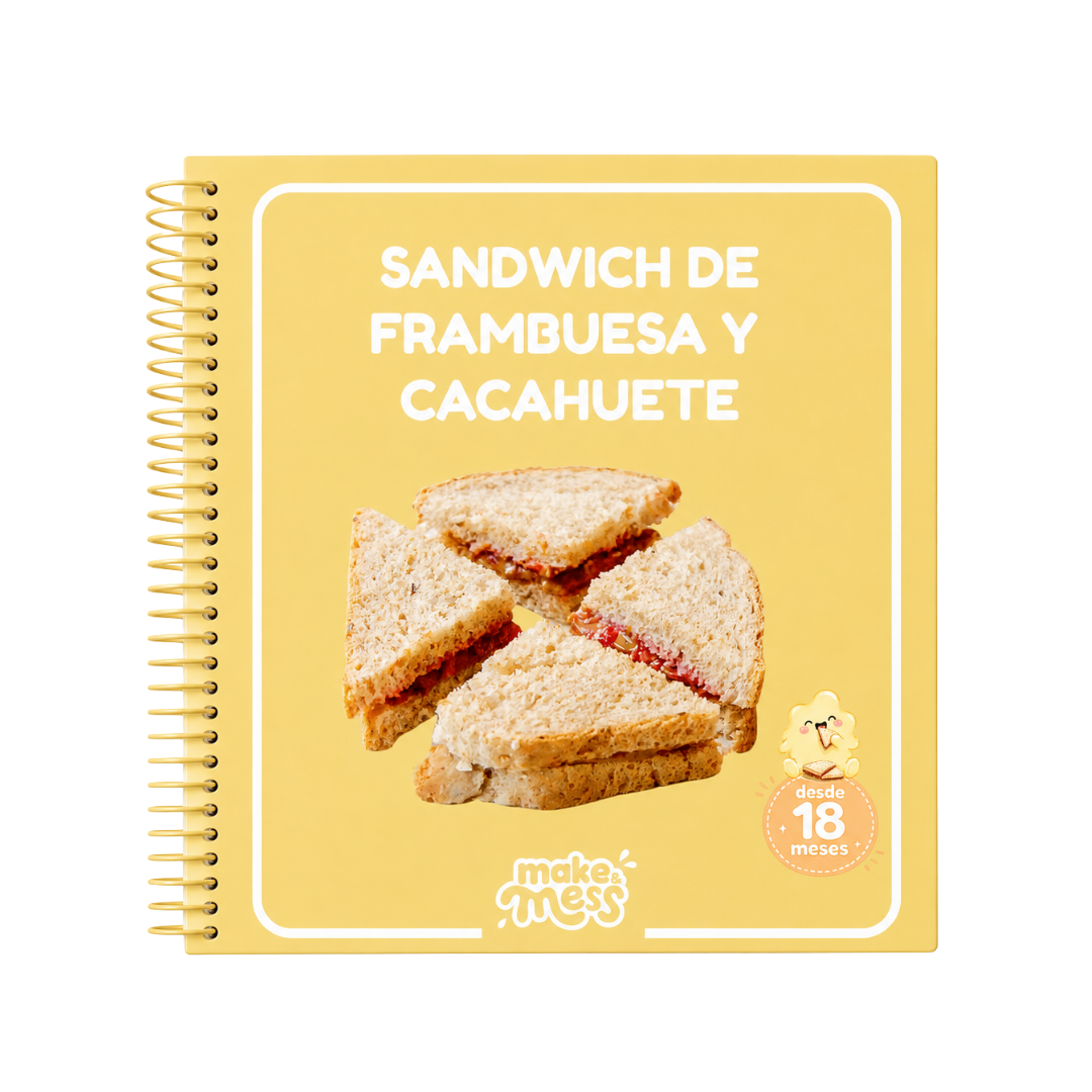 Recetario Sándwich de frambuesa y cacahuete — make & mess